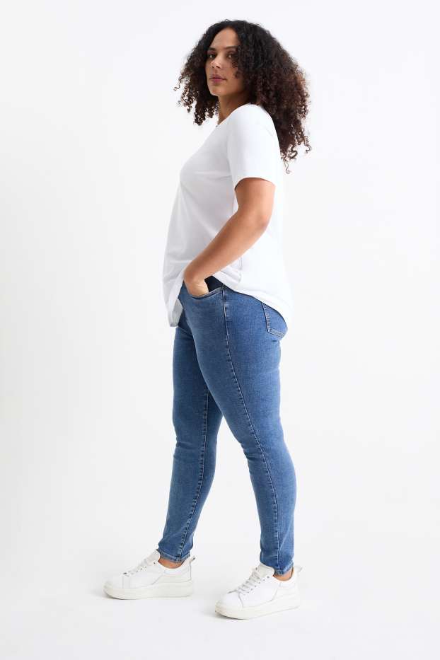 Dona - Jegging jeans - high waist - texà blau