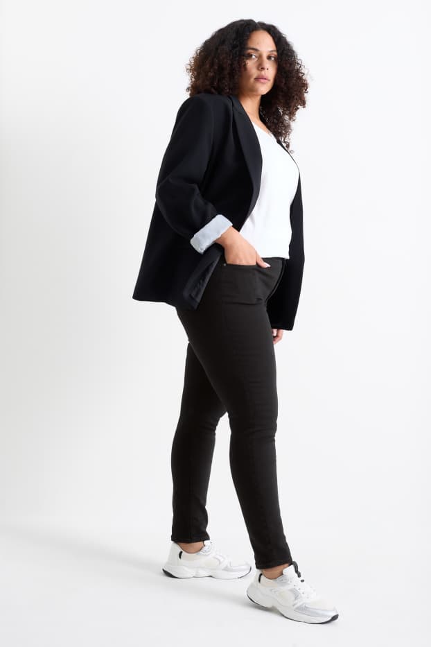 Femei - Skinny jeans - talie medie - jeans modelatori - LYCRA® - negru