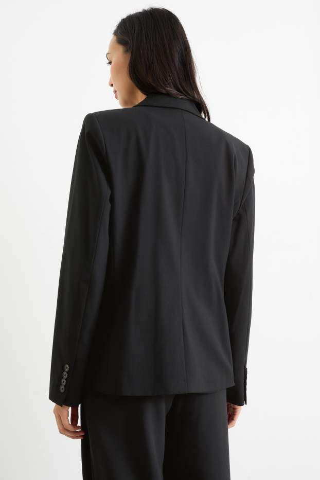 Femmes - Blazer de bureau - regular fit - noir