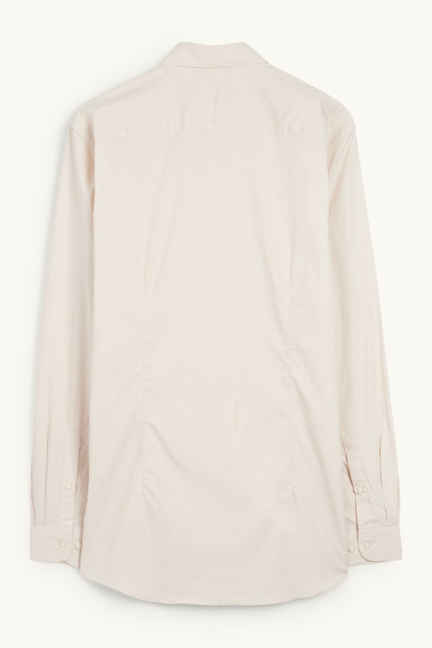 Home - Camisa formal - slim fit - Kent - de piquets - beix