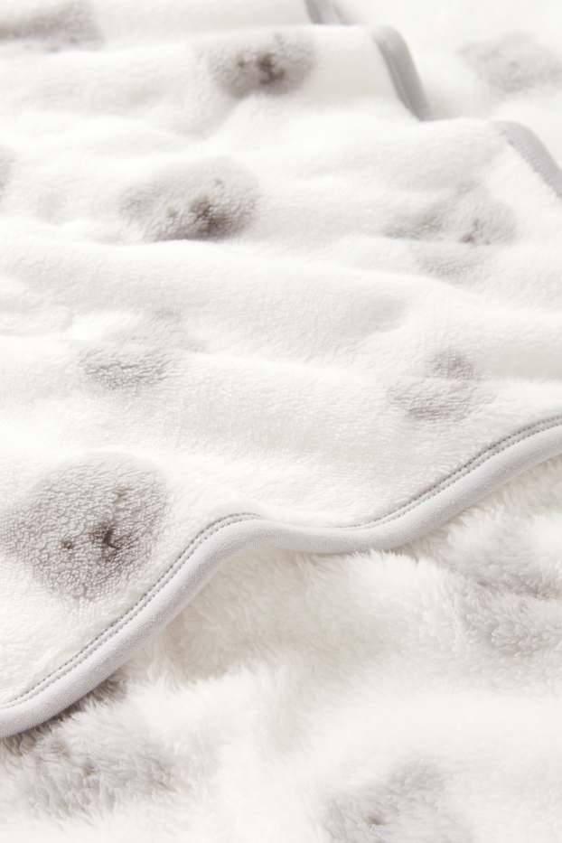 Baby Boys - Teddy bear - baby blanket - 100 x 85 cm - white