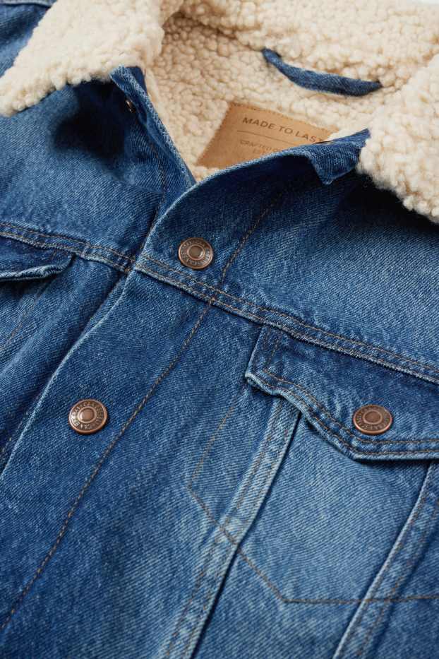 Herren - Jeansjacke - jeansblau