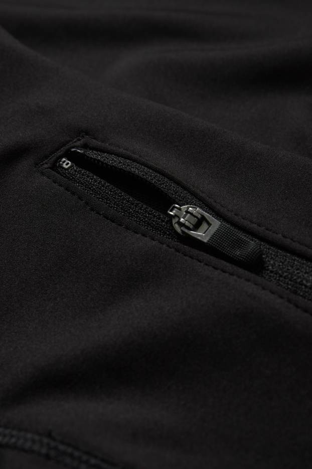 Donna - Leggings sportivi - 4 Way Stretch - protezione UV - nero