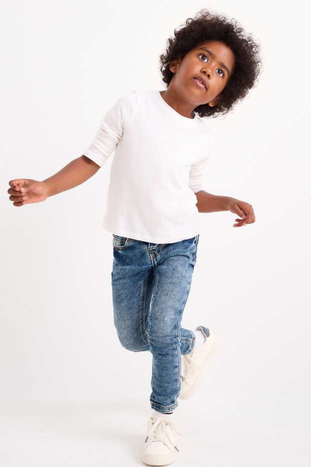 Children Boys - Skinny jeans - denim-dark blue