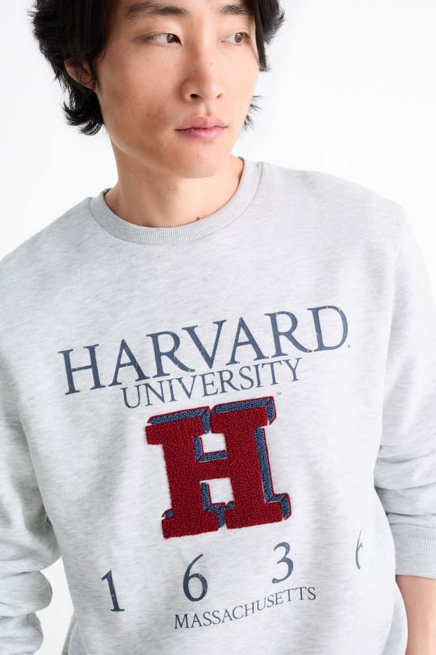 Herren - Sweatshirt - Harvard University - hellgrau-melange