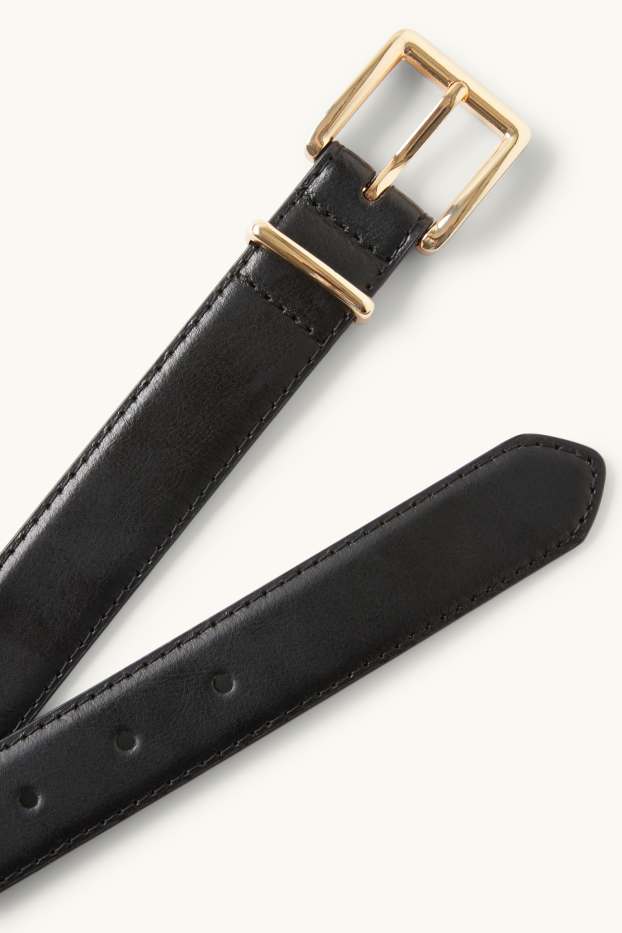 Damen - Ledergürtel - gold