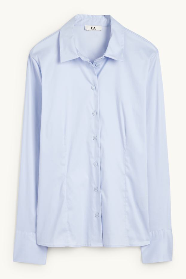 Dames - Business-blouse - lichtblauw