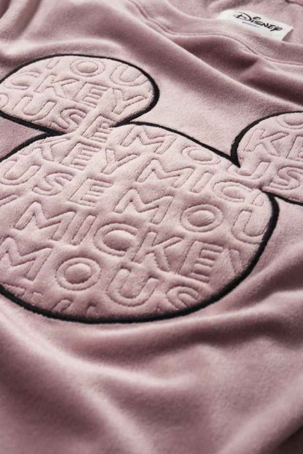 Donna - Pigiama invernale - Topolino - rosa scuro