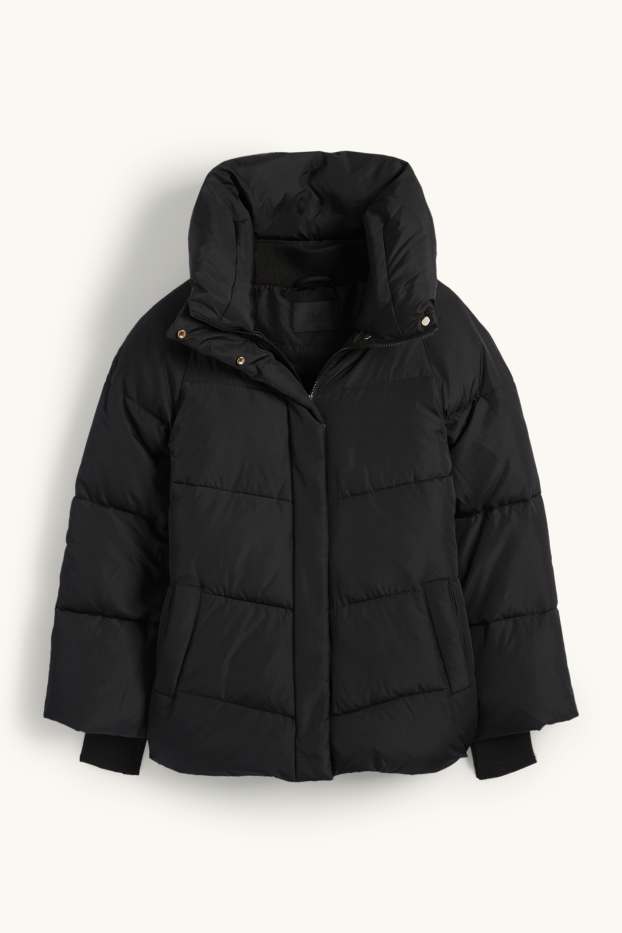Women - Quilted jacket - black