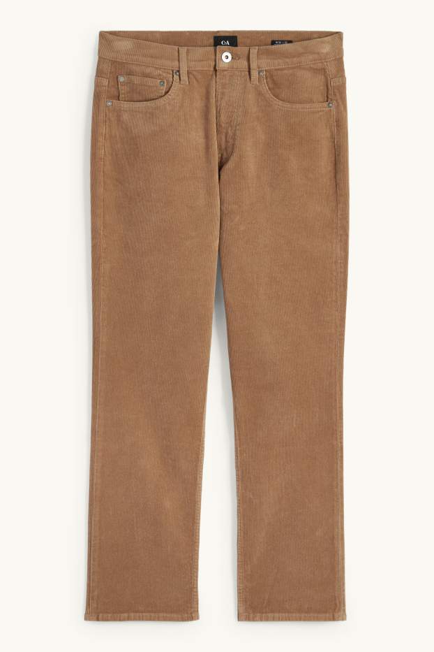 Herren - Cordhose - Regular Fit - hellbraun