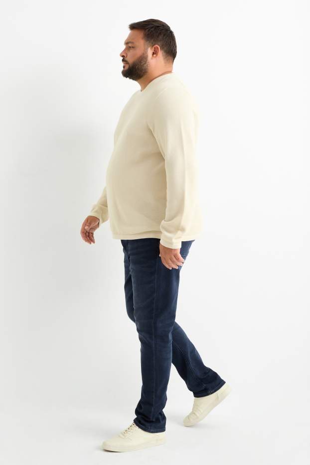 Men - Slim jeans - Flex jog denim - LYCRA® - denim-dark blue