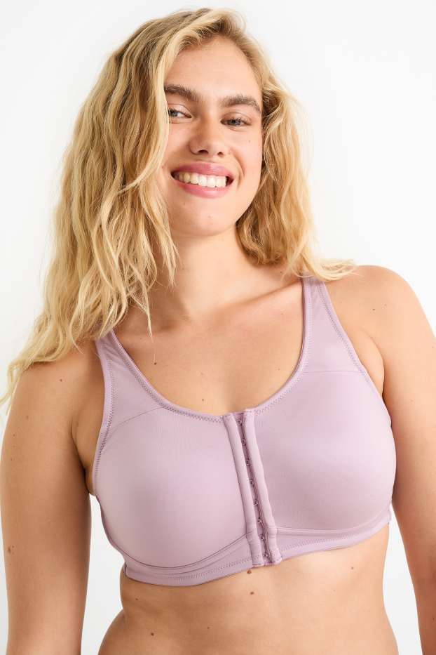 Donna - Reggiseno post operatorio senza ferretti - viola chiaro