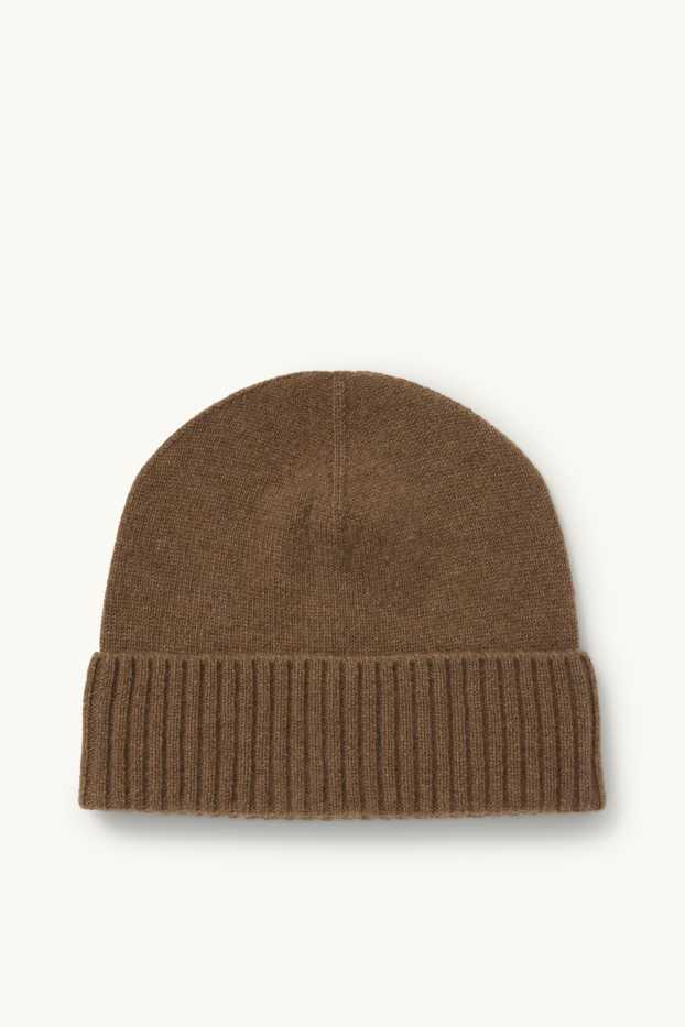 Hommes - Beanie en cachemire - marron