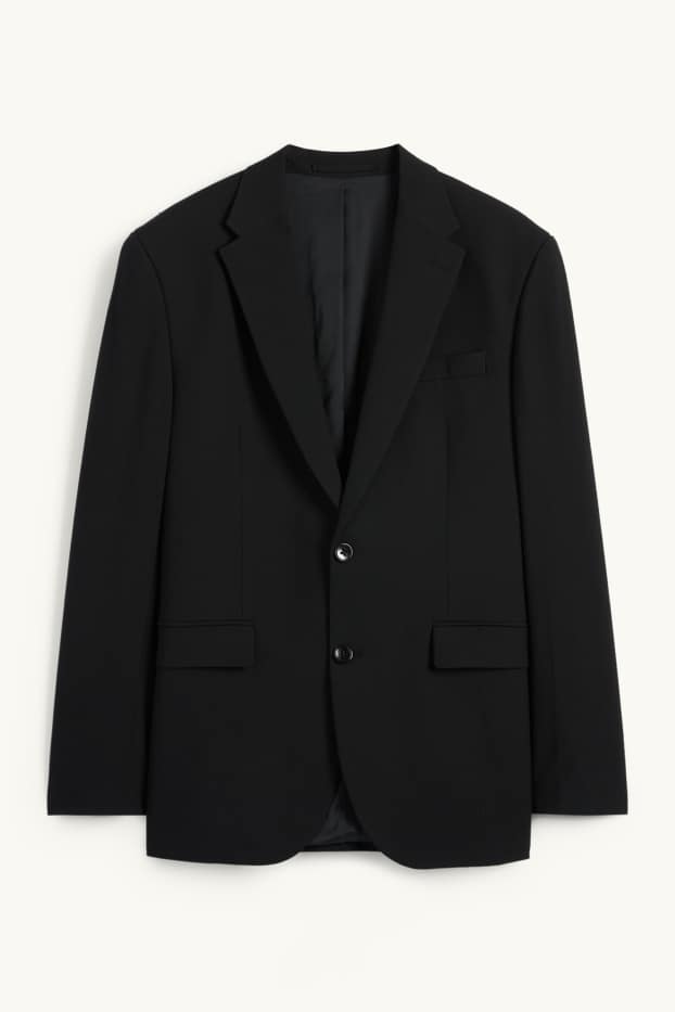 Herren - Baukasten-Sakko - Regular Fit - Flex - LYCRA® - Mix & Match - schwarz