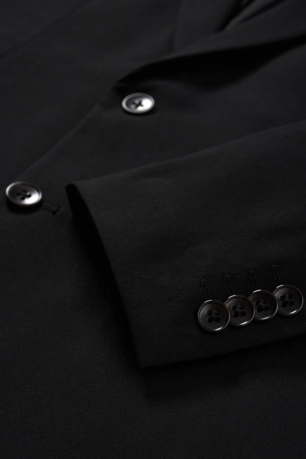 Herren - Baukasten-Sakko - Regular Fit - Flex - LYCRA® - Mix & Match - schwarz