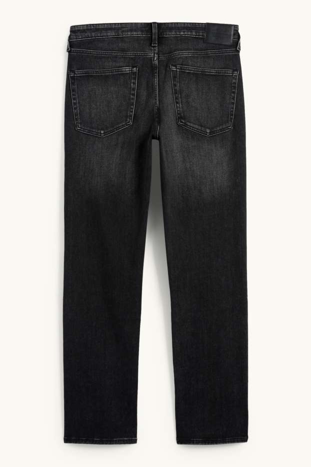 Uomo - Straight jeans - jeans termici - Flex jog denim - jeans grigio scuro