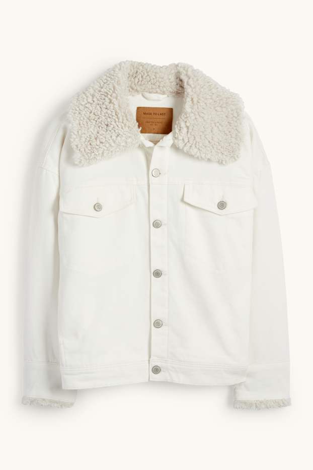 Femmes - Veste en jean - blanc crème