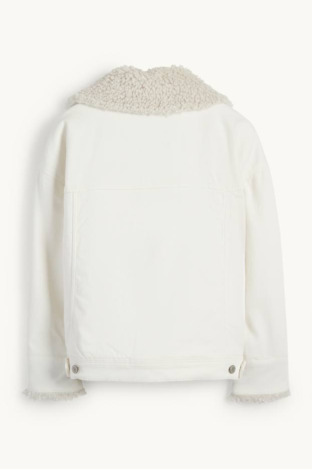 Femmes - Veste en jean - blanc crème