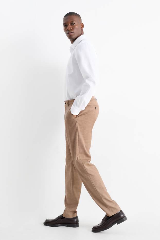 Heren - Broek uit het combi-systeem - regular fit - Flex - beige