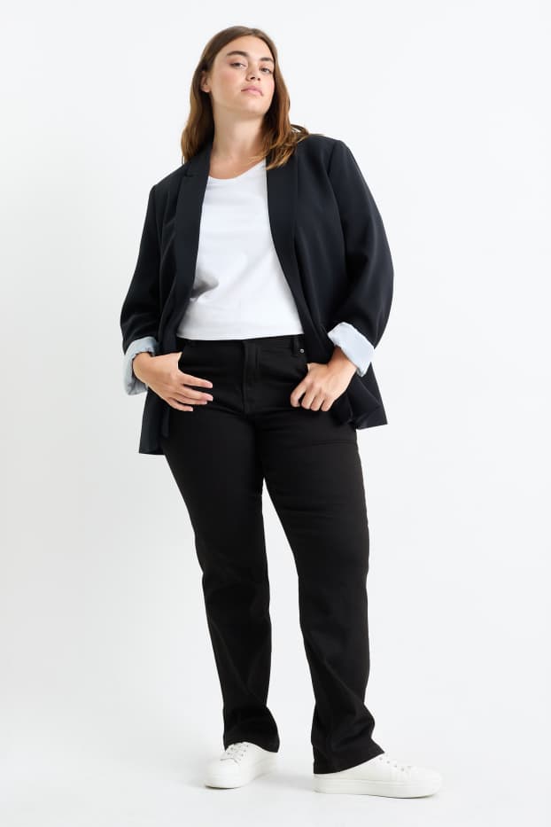 Mujer - Straight jeans - mid waist - LYCRA® - negro