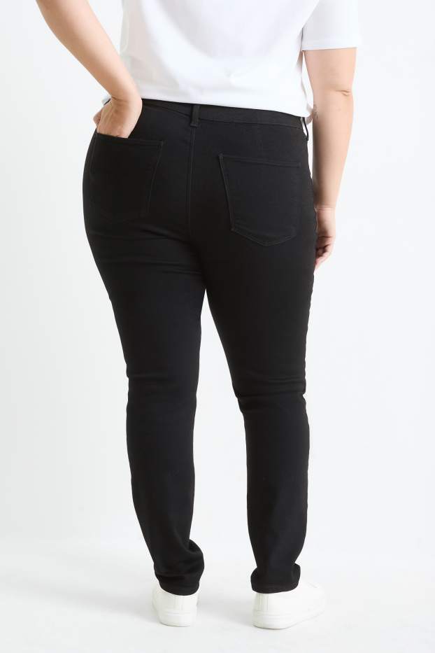 Donna - Confezione da 2 - jegging jeans - vita alta - jeans blu scuro