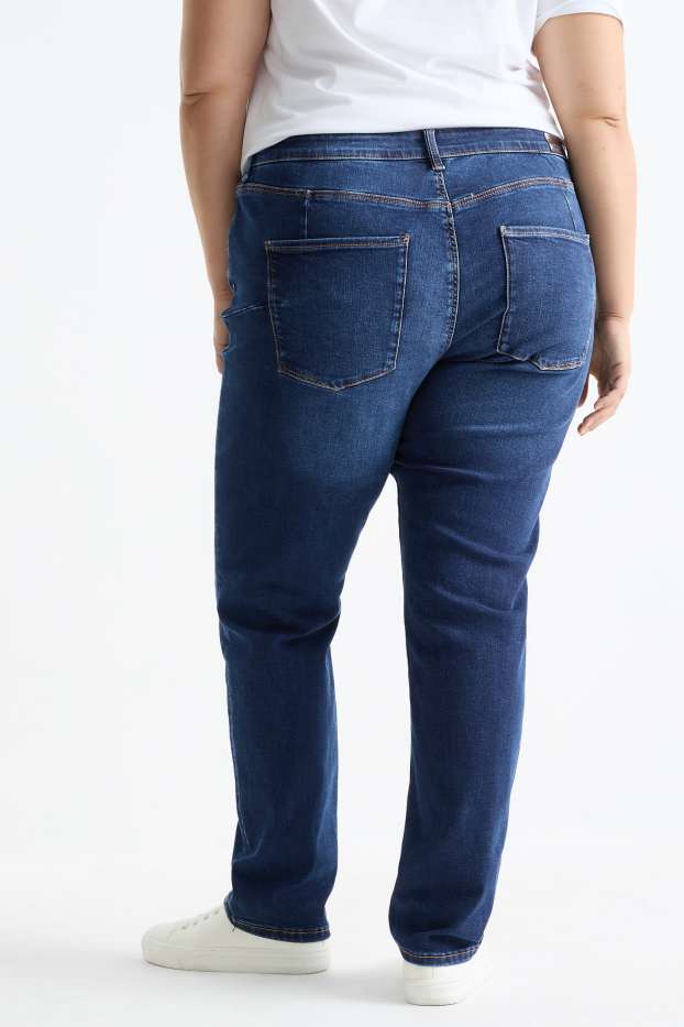 Damen - Slim Jeans - Mid Waist - Shaping-Jeans - Flex - LYCRA® - dunkeljeansblau