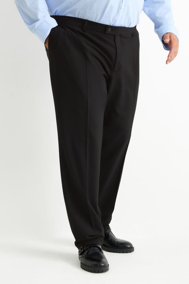 Herren - Baukasten-Hose - Regular Fit - Flex - 4 Way Stretch - LYCRA® - schwarz