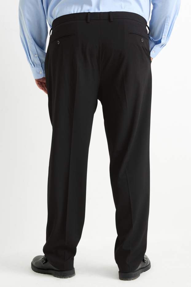 Herren - Baukasten-Hose - Regular Fit - Flex - 4 Way Stretch - LYCRA® - schwarz