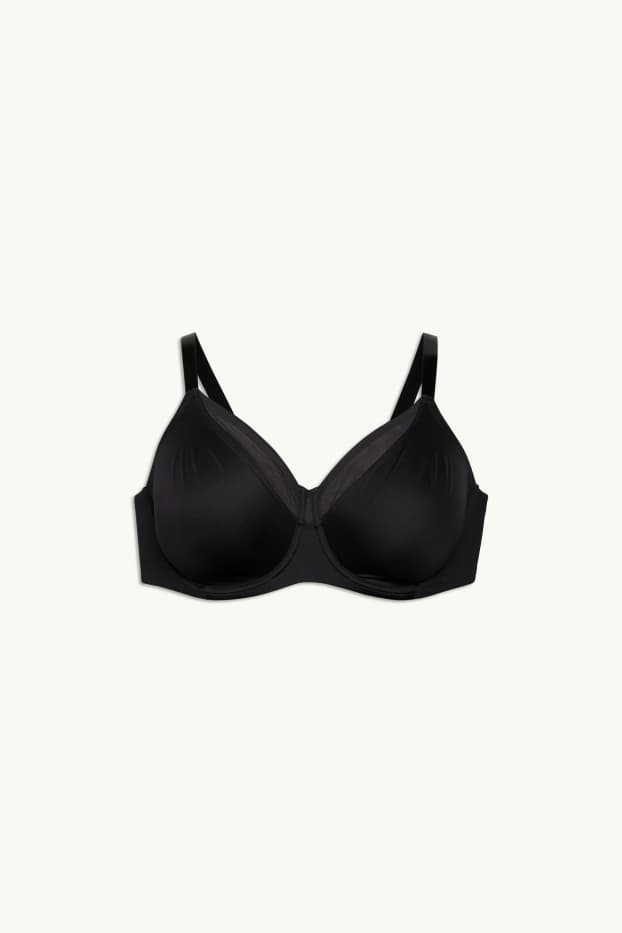 Femei - Sutien minimizer cu armătură - negru