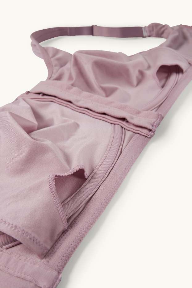 Donna - Reggiseno post operatorio senza ferretti - viola chiaro