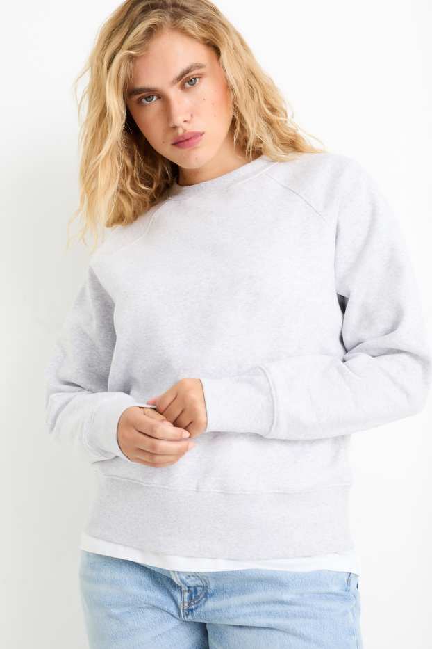 Donna - Felpa basic - grigio chiaro