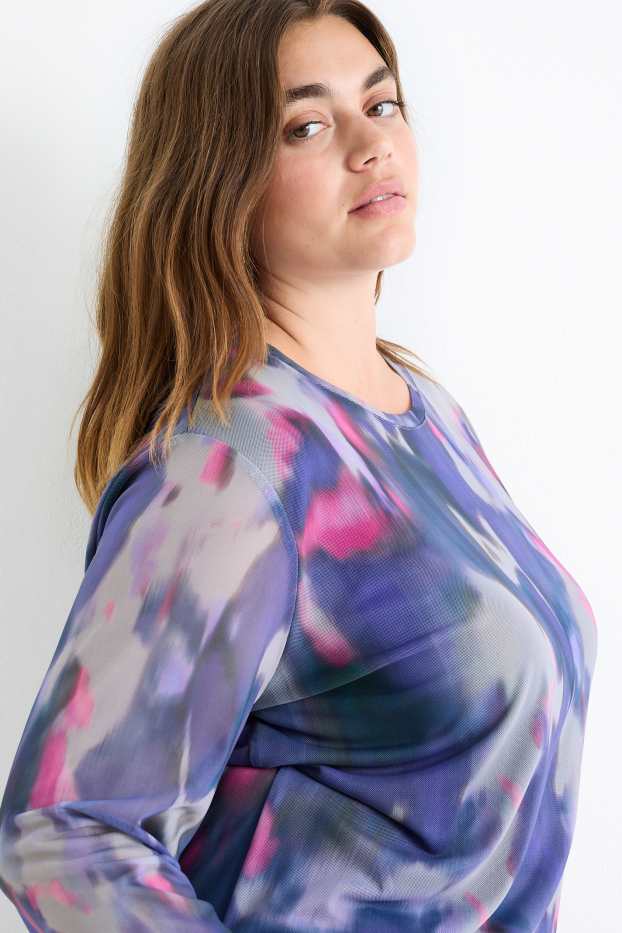 Femmes - Haut à manches longues - à motif - coloré