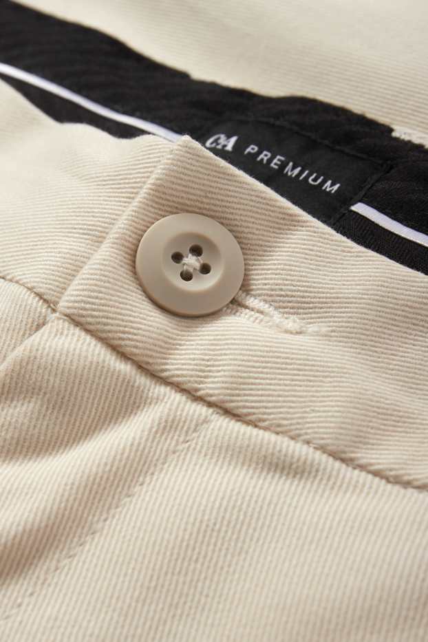 Hommes - Chino - tapered fit - beige clair