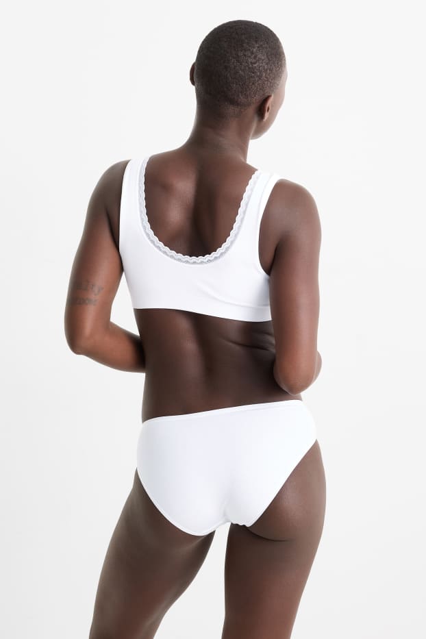 Women - Multipack of 3 - briefs - white
