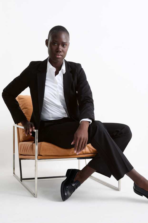 Femmes - Blazer de bureau - cintré - Mix & Match - noir