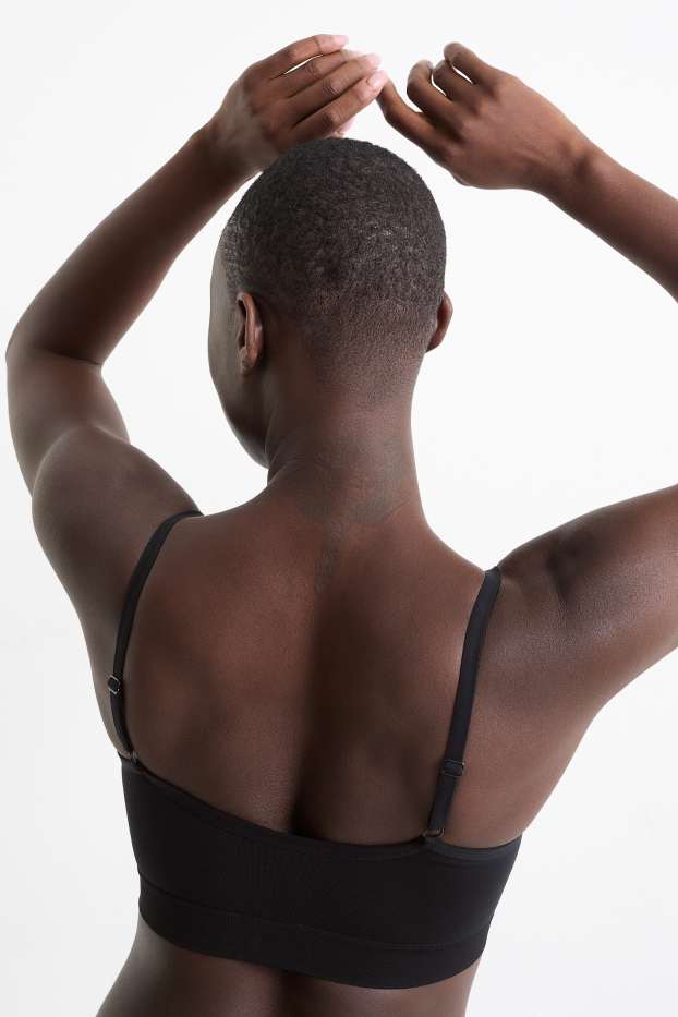 Damen - Bustier - seamless - schwarz