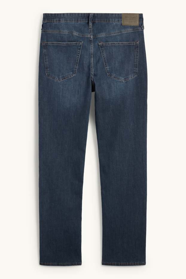 Pánské - Straight jeans - LYCRA® - džíny - tmavomodré