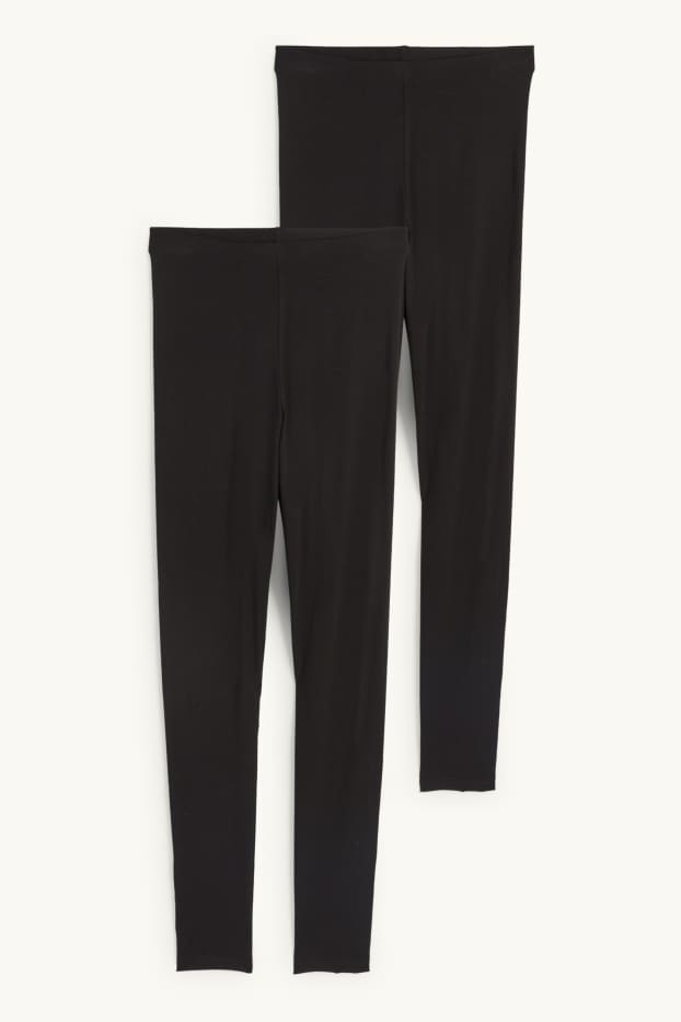 Damen - Multipack 2er - Leggings - schwarz