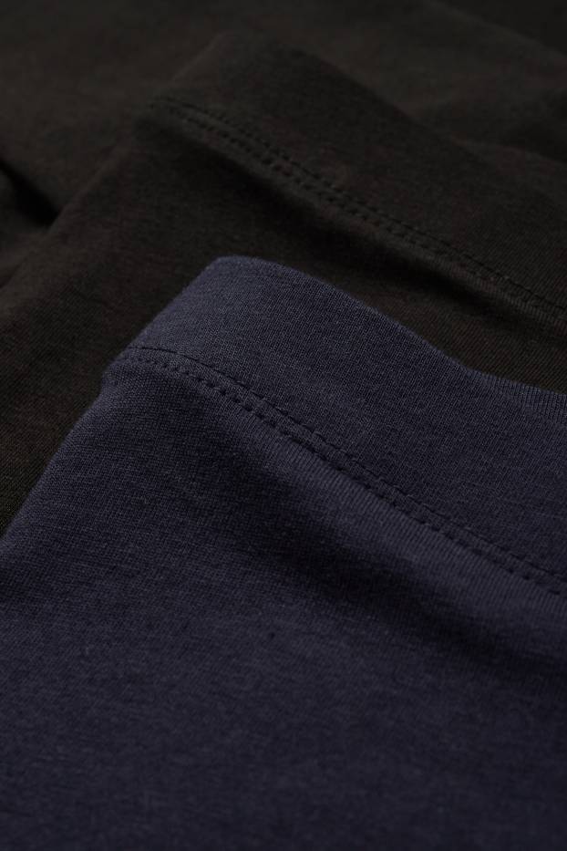 Damen - Multipack 2er - Leggings - blau  / schwarz