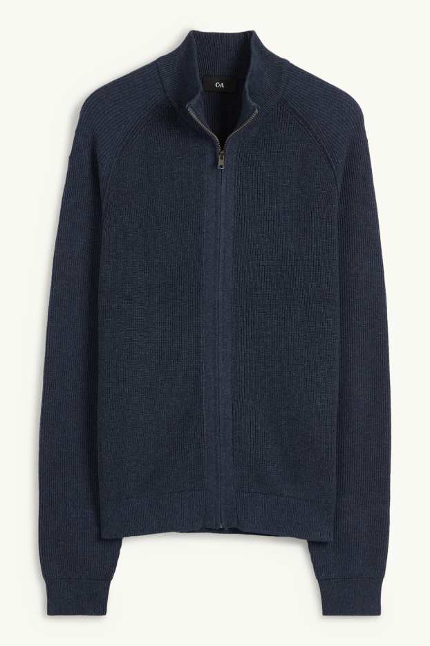 Herren - Strickjacke - dunkelblau