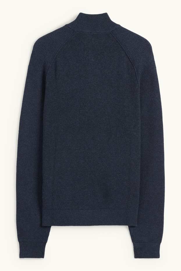 Herren - Strickjacke - dunkelblau