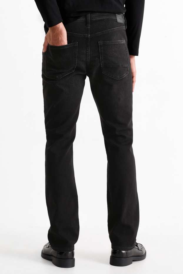 Men - Straight jeans - flex jog denim - LYCRA® - black