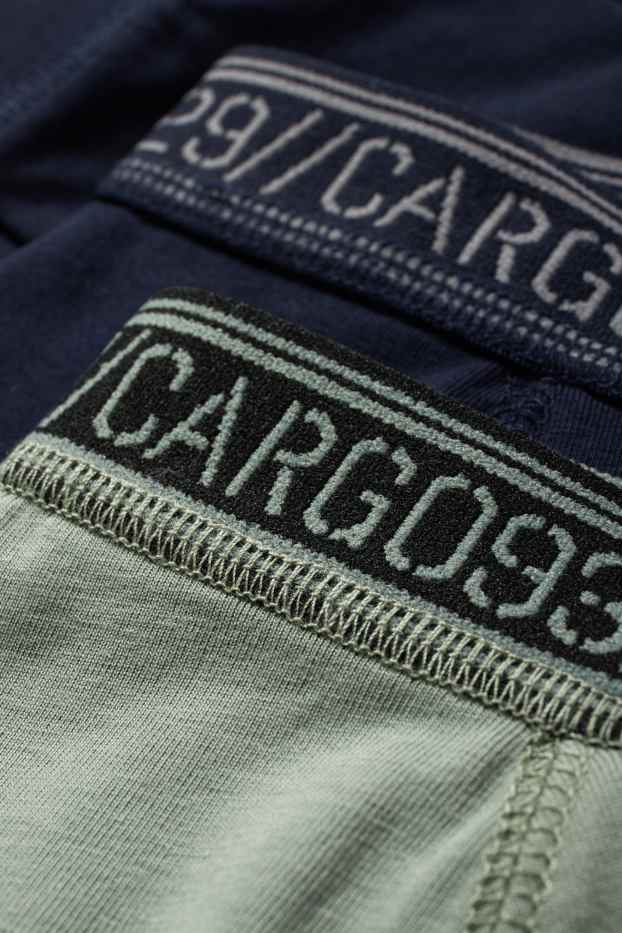 Enfants garçons - Lot de 2 - caleçons longs - bleu foncé