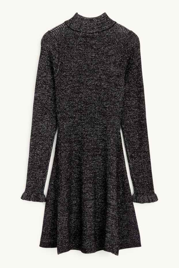 Nena - Vestit de punt - brillant - negre