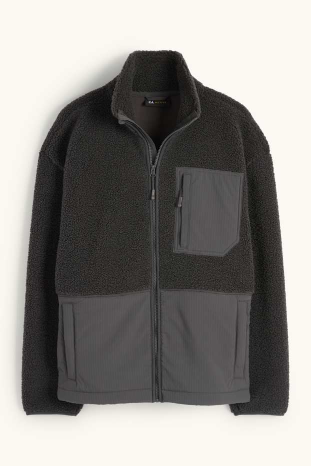 Bărbați - Jachetă de fleece termoizolantă - negru