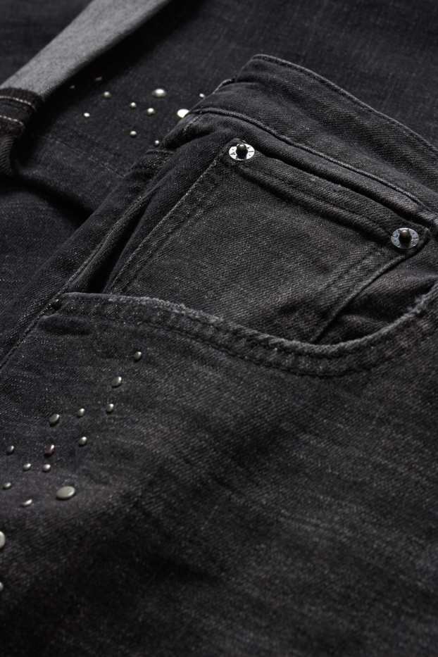 Femmes - Boyfriend jean - mid waist - gris foncé
