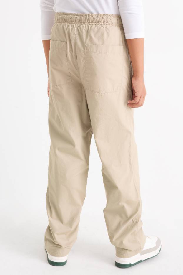 Nen - Paquet de 2 - pantalons tèrmics - blau/beix
