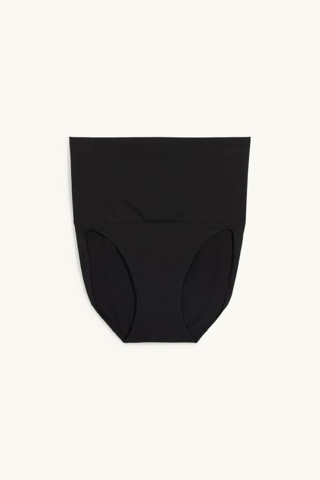 Femmes - Culotte gainante - sans coutures - noir