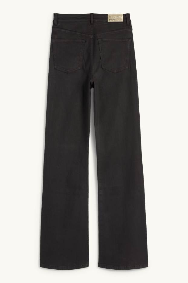 Dona - Flared jeans - high waist - texà gris fosc
