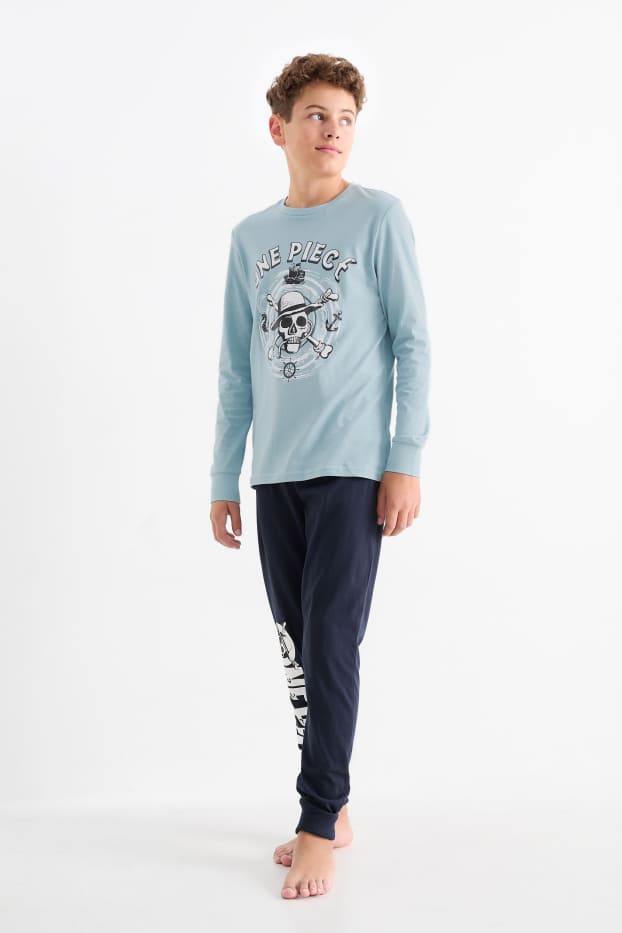 Kinder Jungen - One Piece - Pyjama - 2 teilig - türkis